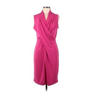 Talbots Pink Sleeveless V-Neck Pleated A-Line Dress Size 3X